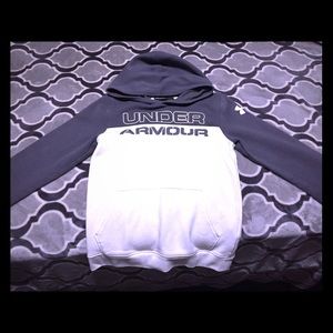 Boys Youth Med Hoodie Gray/white
